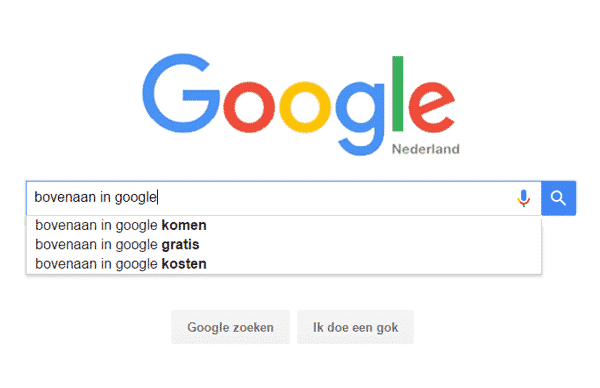 Google zoeken